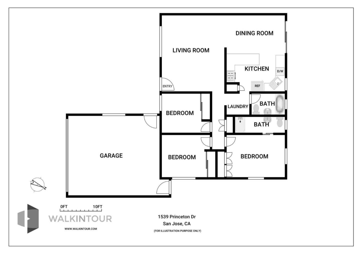 Detail Gallery Image 33 of 33 For 1539 Princeton Dr, San Jose,  CA 95118 - 3 Beds | 2 Baths