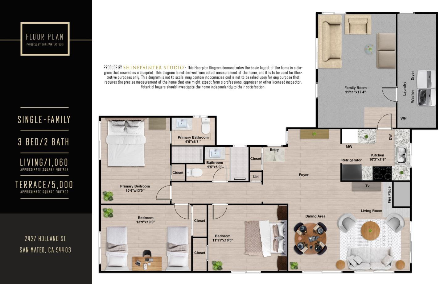 Detail Gallery Image 41 of 41 For 2427 Holland St, San Mateo,  CA 94403 - 3 Beds | 2 Baths