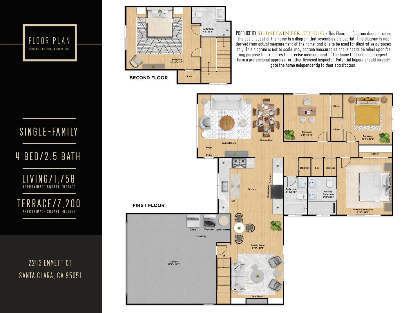 Detail Gallery Image 49 of 49 For 2243 Emmett Ct, Santa Clara,  CA 95051 - 4 Beds | 3 Baths