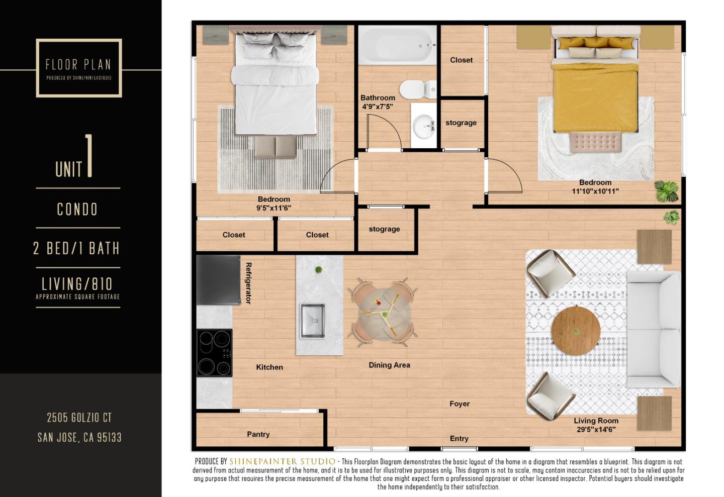 Detail Gallery Image 23 of 23 For 2505 Golzio Ct #1,  San Jose,  CA 95133 - 2 Beds | 1 Baths
