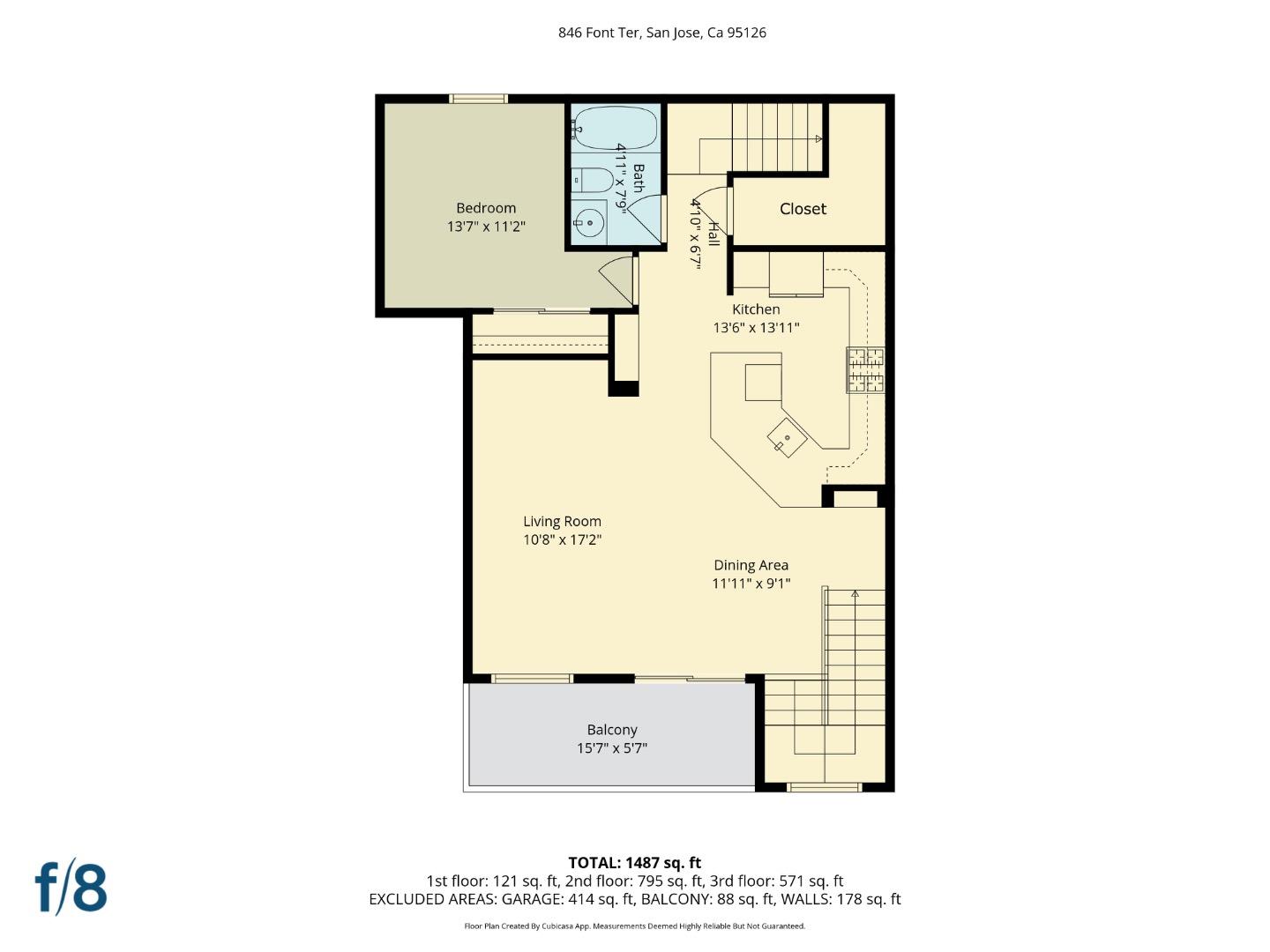 Detail Gallery Image 37 of 38 For 846 Font Ter, San Jose,  CA 95126 - 3 Beds | 3 Baths