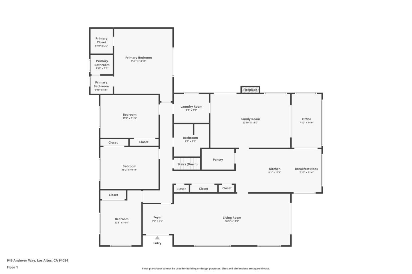 Detail Gallery Image 47 of 48 For 945 Andover Way, Los Altos,  CA 94024 - 5 Beds | 3 Baths