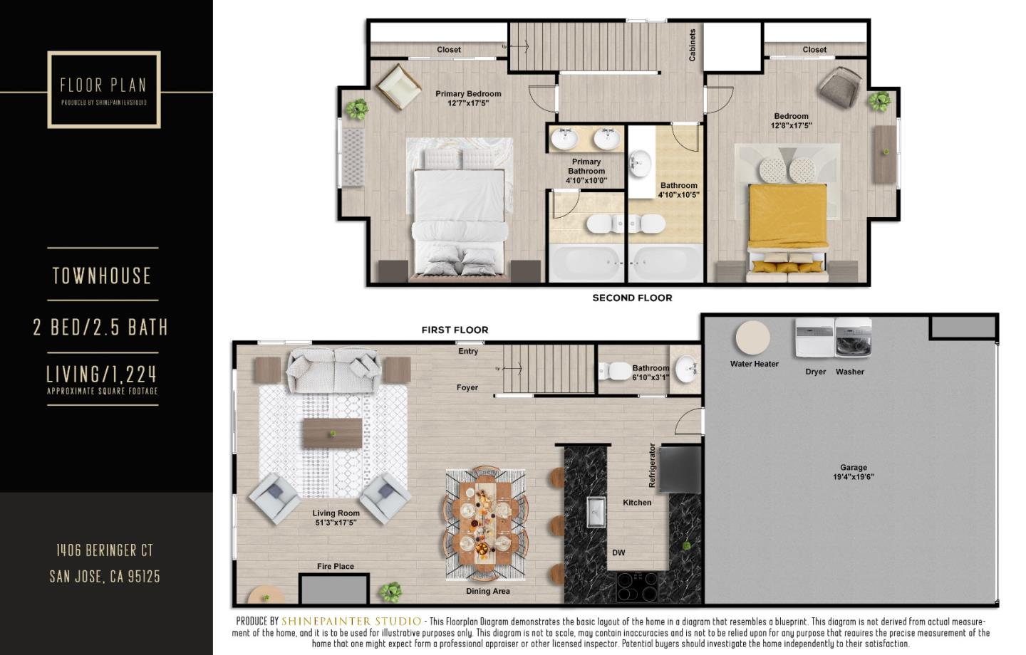 Detail Gallery Image 39 of 39 For 1406 Beringer Ct, San Jose,  CA 95125 - 2 Beds | 2/1 Baths