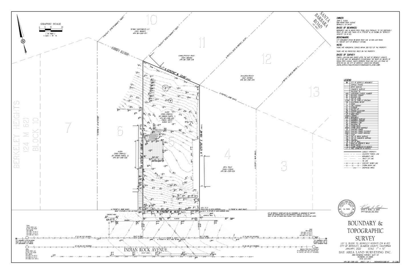 Detail Gallery Image 2 of 7 For 826 Indian Rock Ave, Berkeley,  CA 94707 - – Beds | – Baths