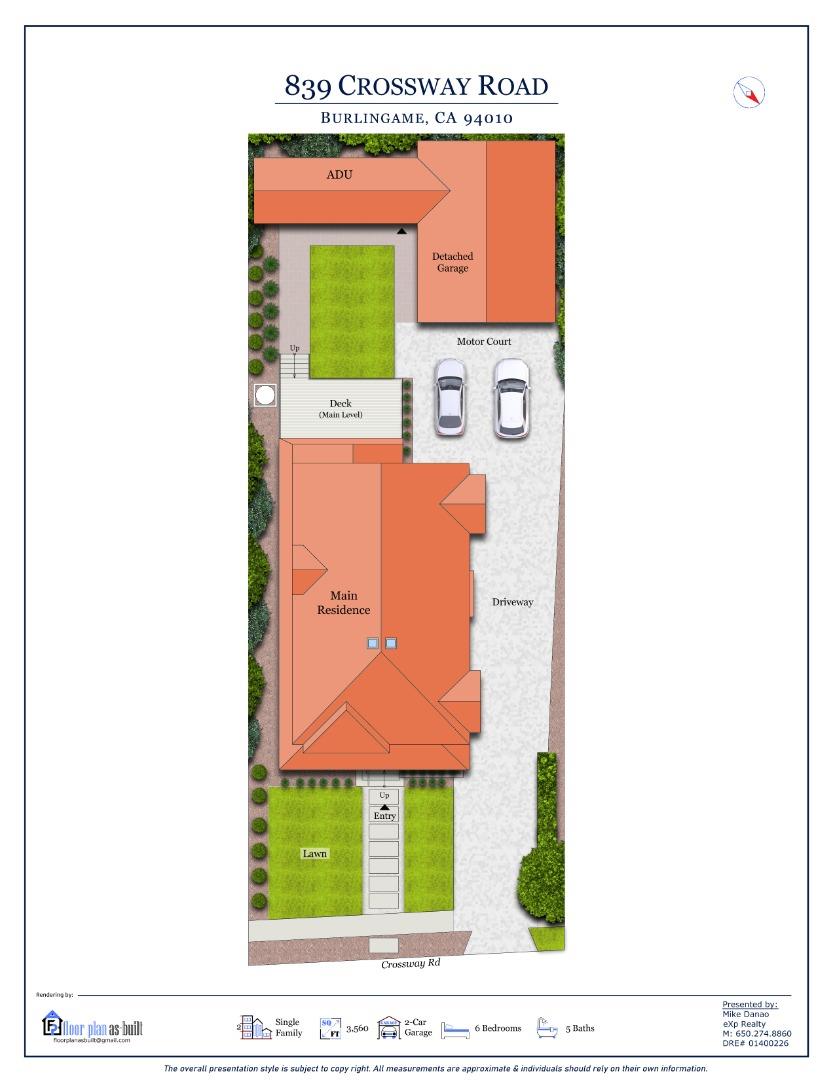 Detail Gallery Image 69 of 69 For 839 Crossway Rd, Burlingame,  CA 94010 - 5 Beds | 4 Baths