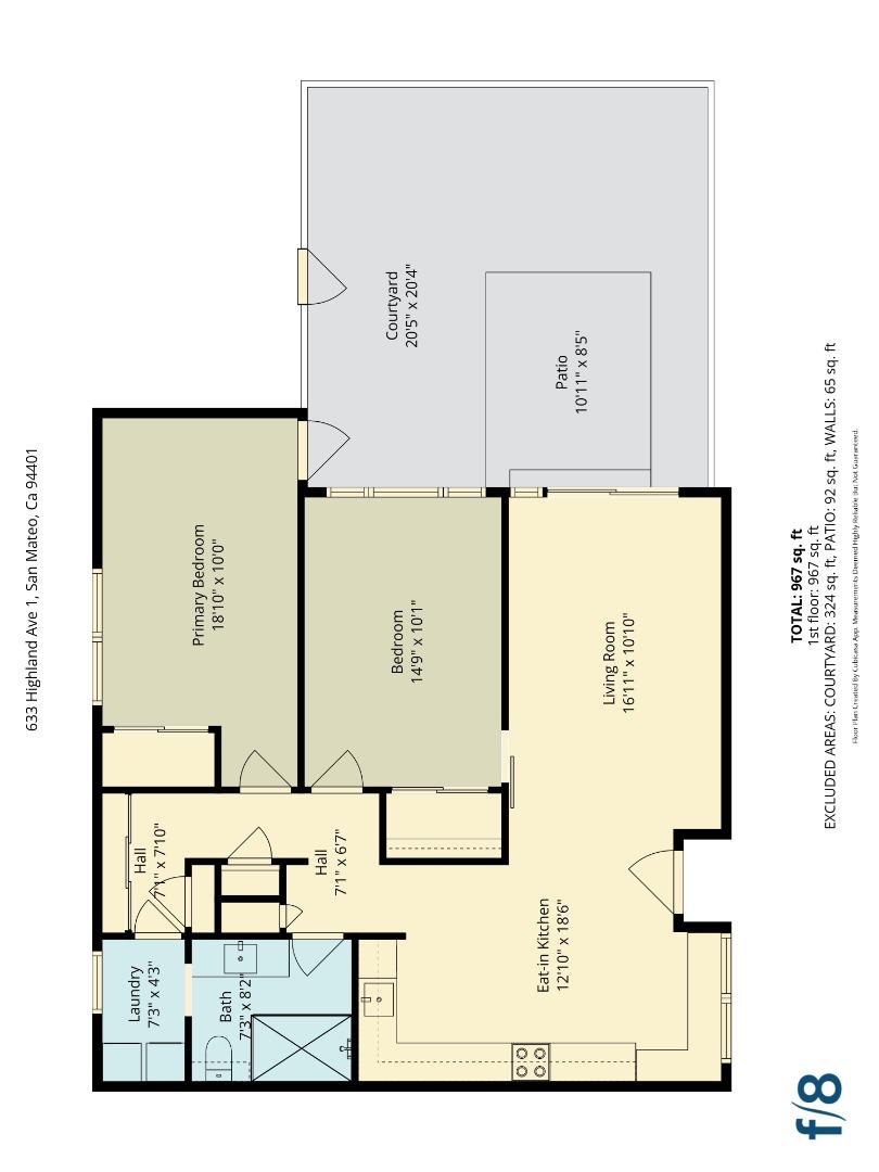 Detail Gallery Image 20 of 20 For 633 Highland Ave #1,  San Mateo,  CA 94401 - 2 Beds | 1 Baths