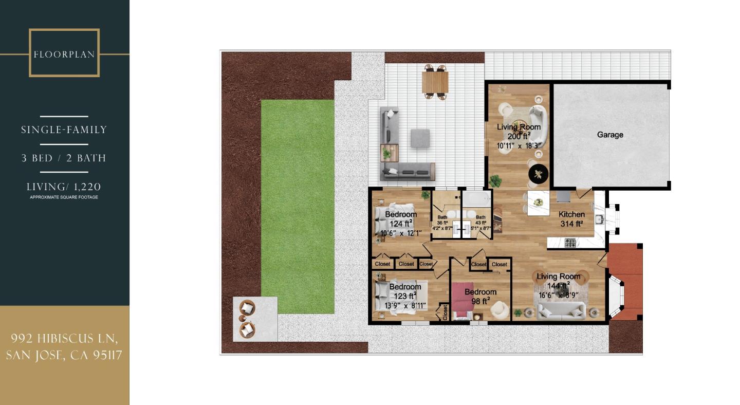 Detail Gallery Image 49 of 49 For 992 Hibiscus Ln, San Jose,  CA 95117 - 3 Beds | 2 Baths