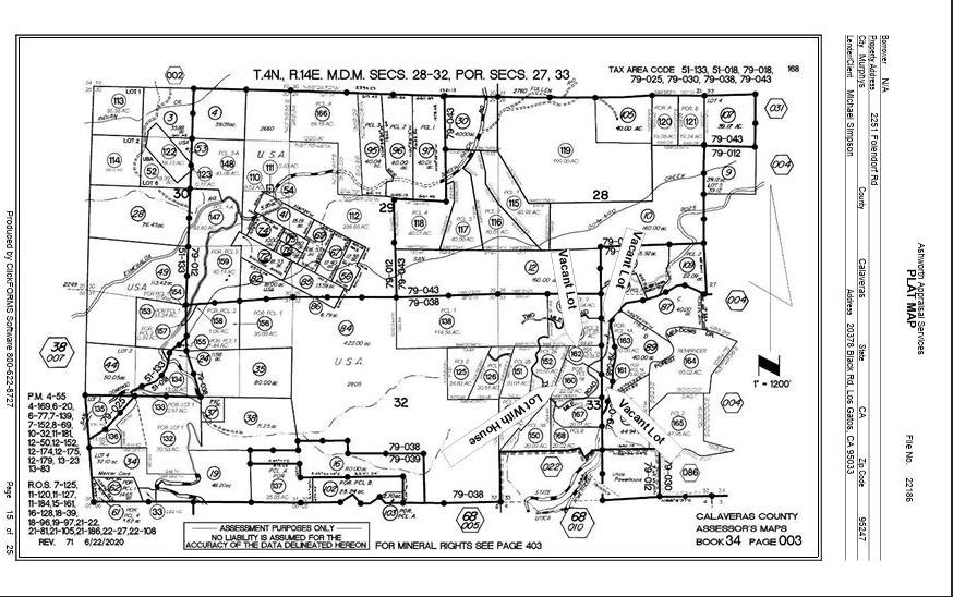 Detail Gallery Image 42 of 44 For 2251 Folendorf Rd, Murphys,  CA 95247 - 3 Beds | 2/1 Baths