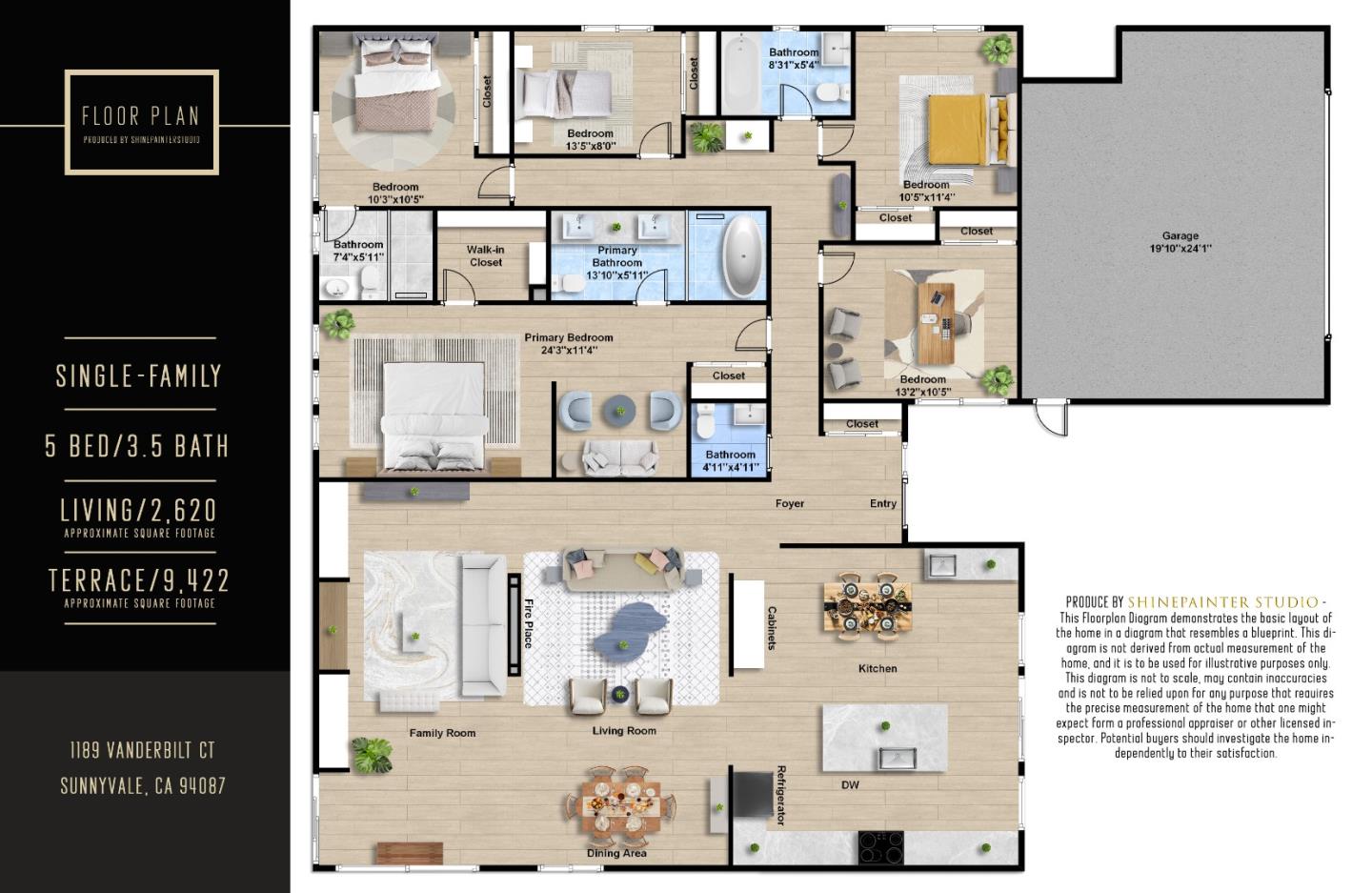 Detail Gallery Image 69 of 69 For 1189 Vanderbilt Ct E, Sunnyvale,  CA 94087 - 5 Beds | 3/1 Baths