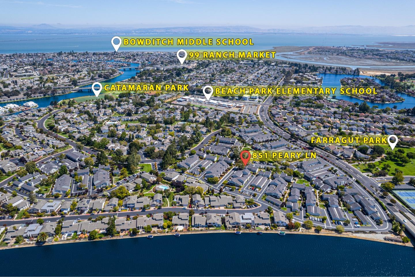 Detail Gallery Image 36 of 36 For 851 Peary, Foster City,  CA 94404 - 3 Beds | 1/1 Baths