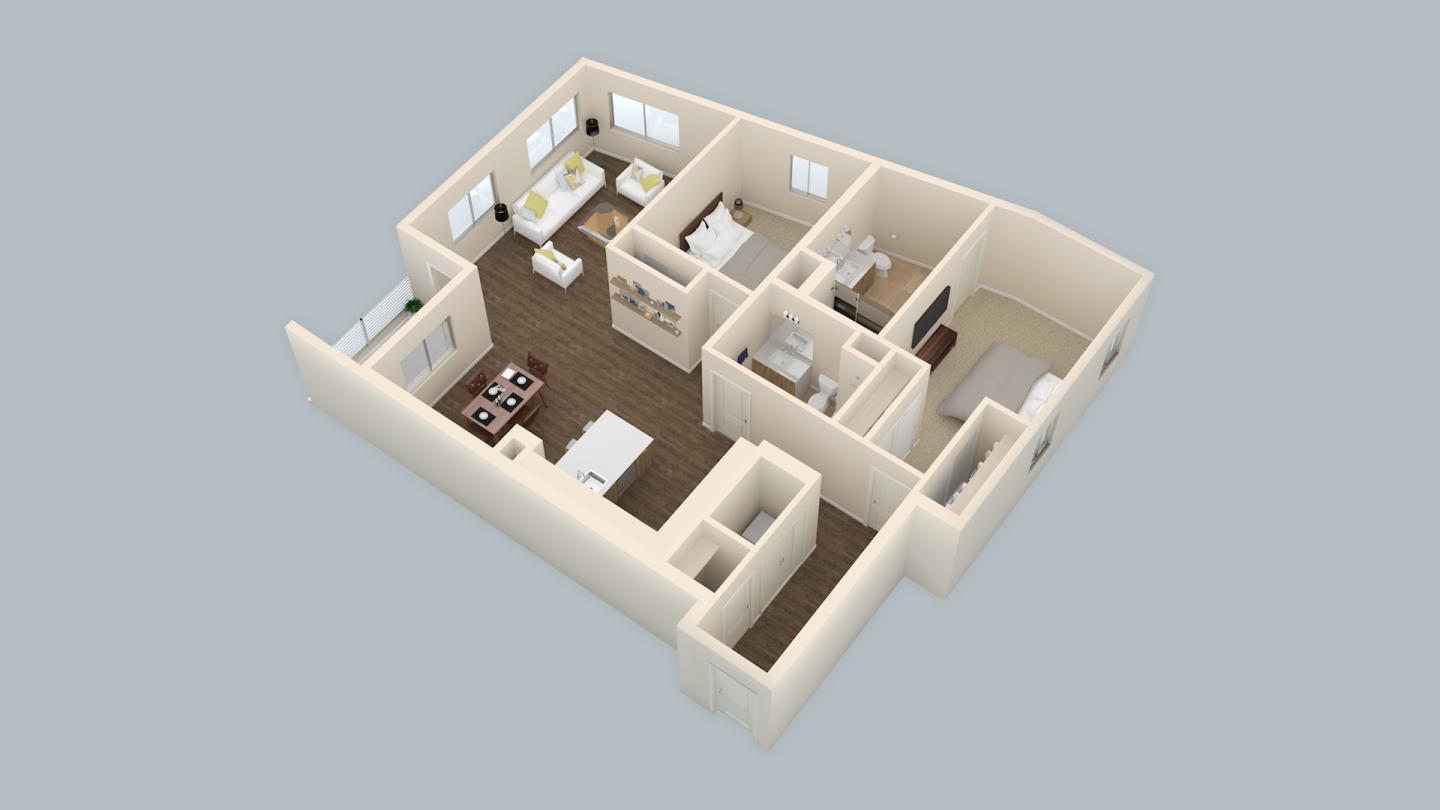 Detail Gallery Image 3 of 14 For 1853 Almaden Rd #325,  San Jose,  CA 95125 - 2 Beds | 2 Baths