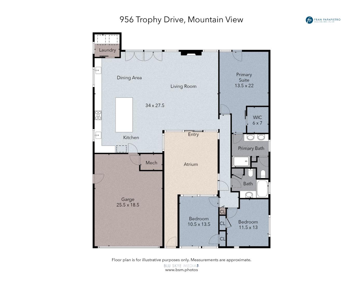 Detail Gallery Image 34 of 34 For 956 Trophy Dr, Mountain View,  CA 94040 - 3 Beds | 2 Baths