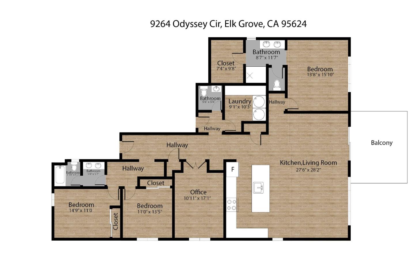 Detail Gallery Image 44 of 44 For 9264 Odyssey Cir, Elk Grove,  CA 95624 - 4 Beds | 2/1 Baths