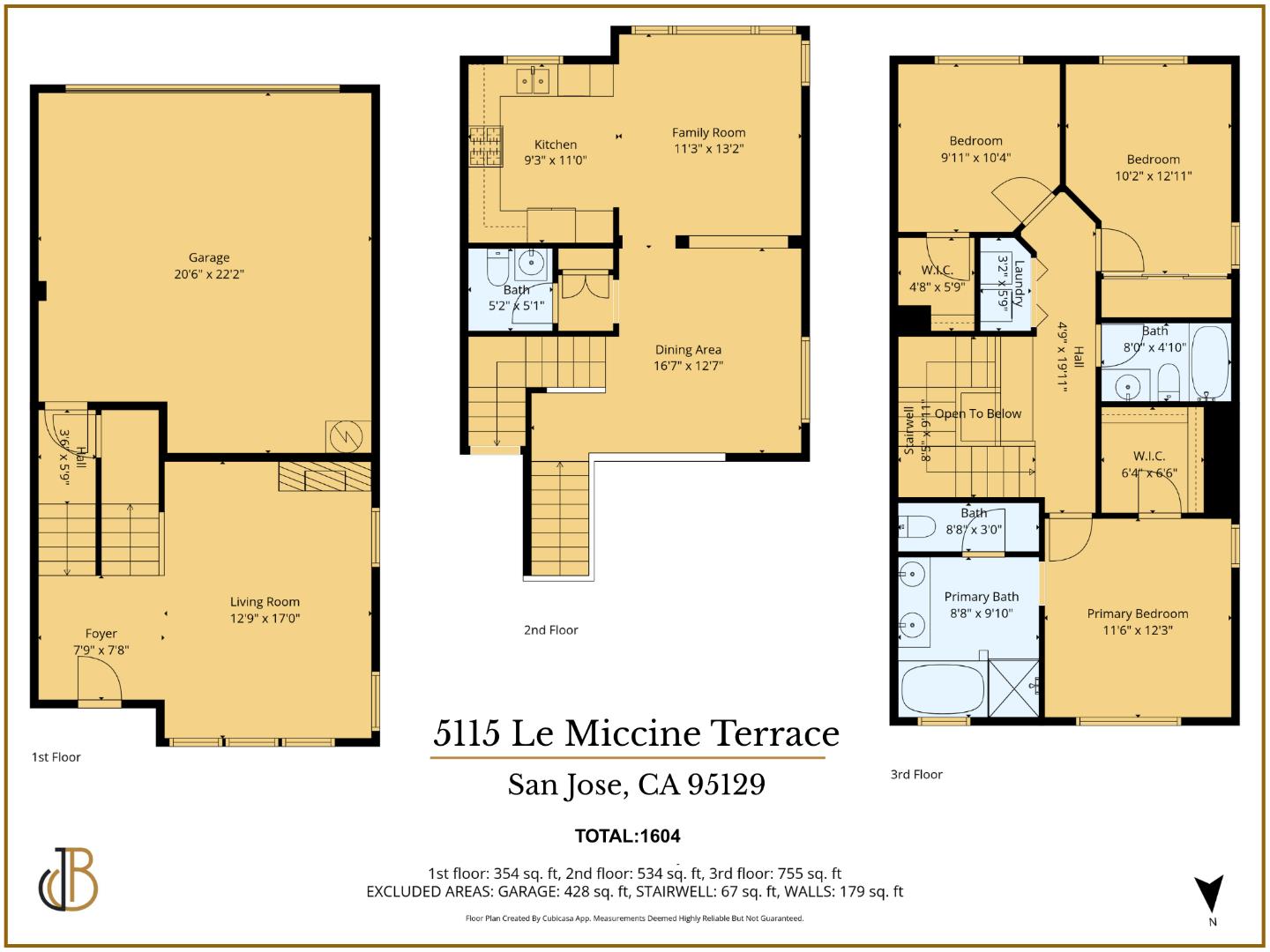 Detail Gallery Image 38 of 38 For 5115 Le Miccine Ter, San Jose,  CA 95129 - 3 Beds | 2/1 Baths