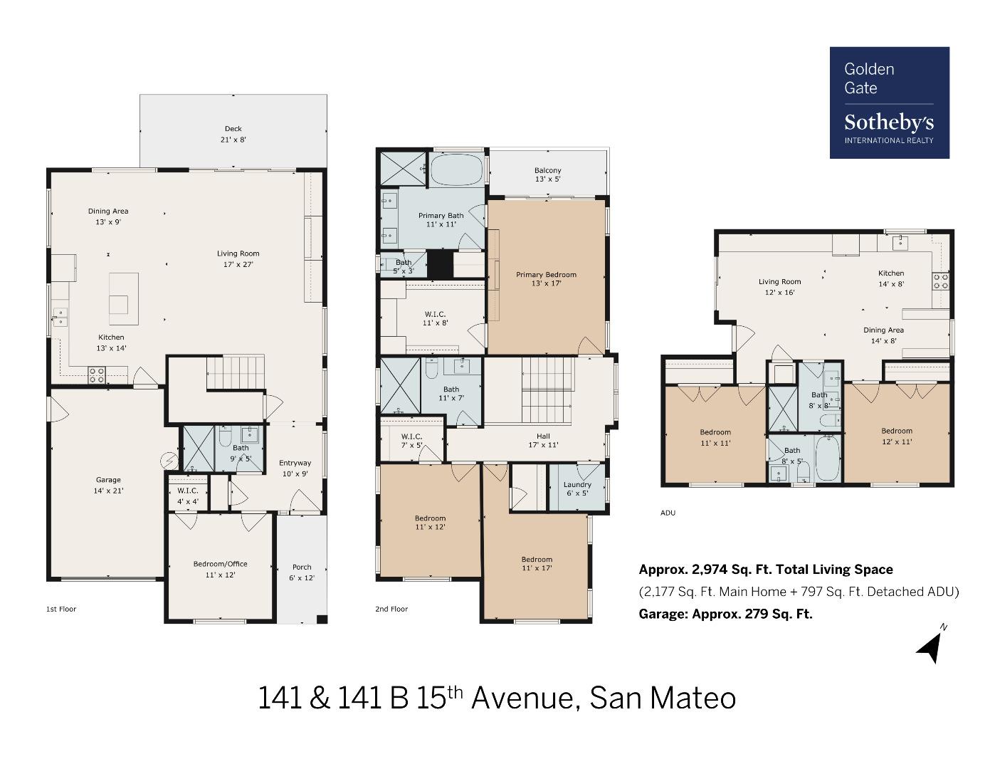 Detail Gallery Image 63 of 63 For 141 & 141b 15th Ave, San Mateo,  CA 94402 - 6 Beds | 5 Baths