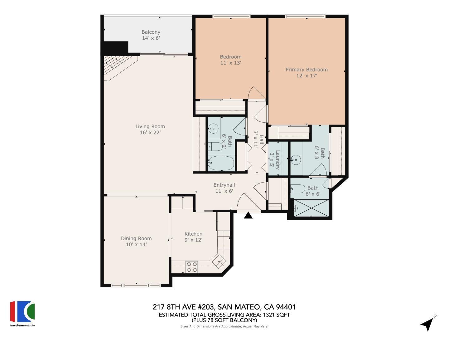 Detail Gallery Image 27 of 27 For 217 8th Ave #203,  San Mateo,  CA 94401 - 2 Beds | 2 Baths