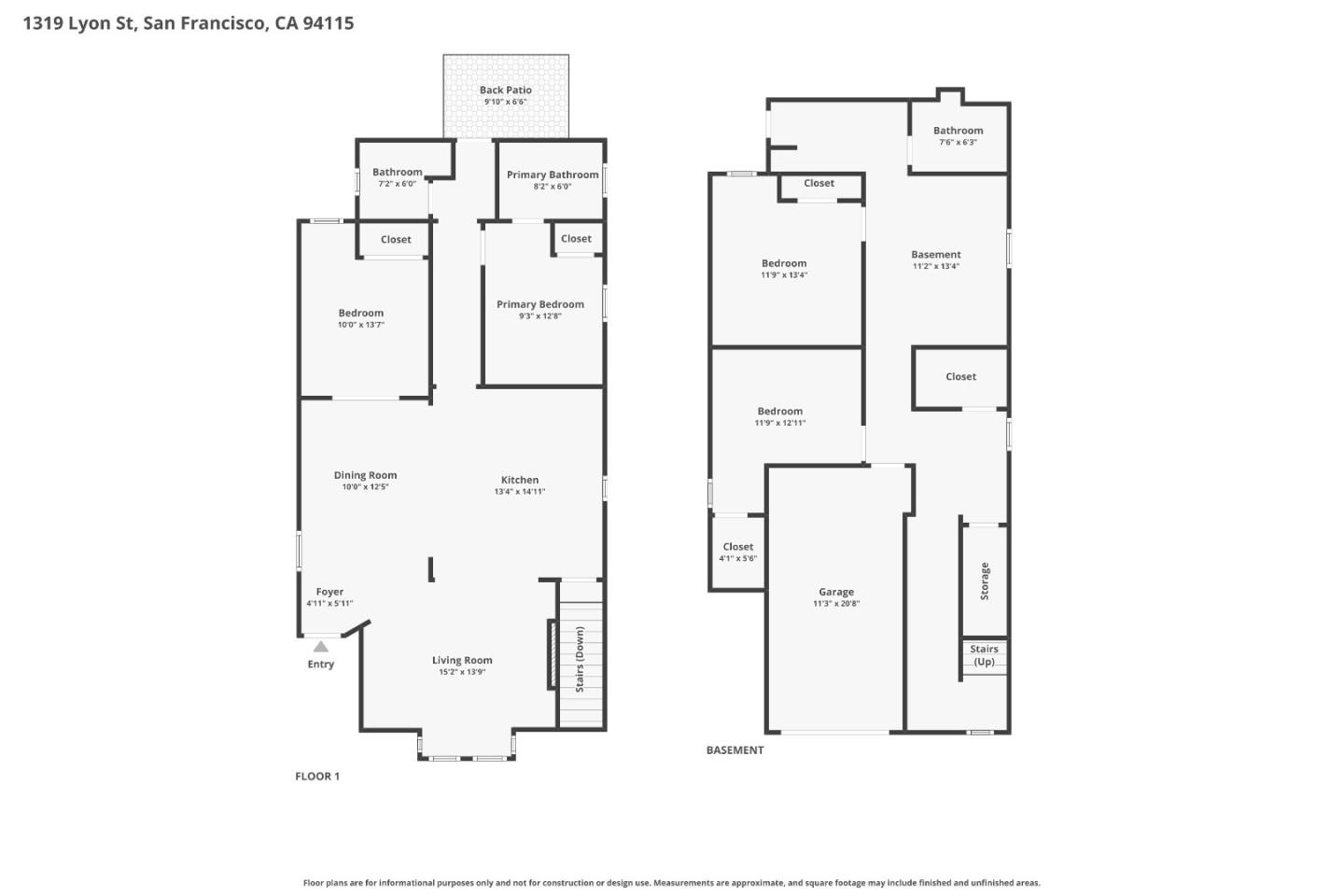 Detail Gallery Image 8 of 8 For 1319 Lyon St, San Francisco,  CA 94115 - 4 Beds | 3 Baths