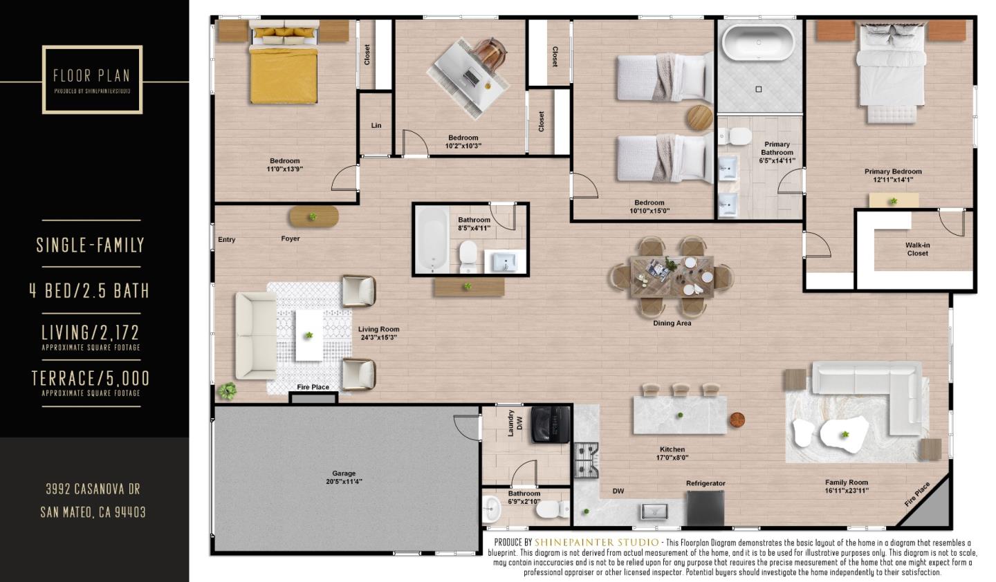 Detail Gallery Image 39 of 39 For 3992 Casanova Dr, San Mateo,  CA 94403 - 4 Beds | 2/1 Baths