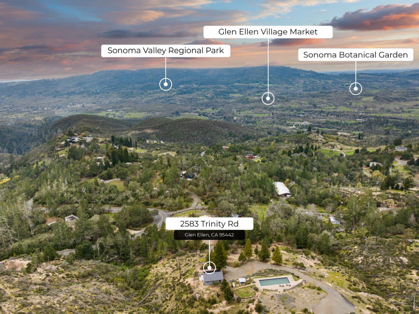 Detail Gallery Image 3 of 28 For 2583 Trinity Rd, Glen Ellen,  CA 95442 - – Beds | – Baths