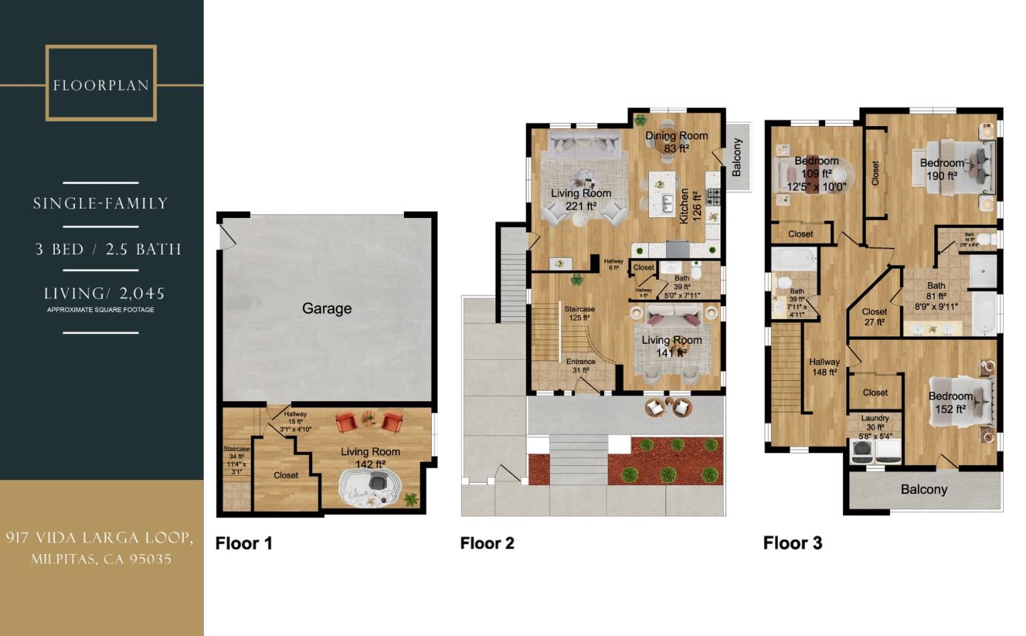 Detail Gallery Image 8 of 64 For 917 Vida Larga Loop, Milpitas,  CA 95035 - 3 Beds | 2/1 Baths