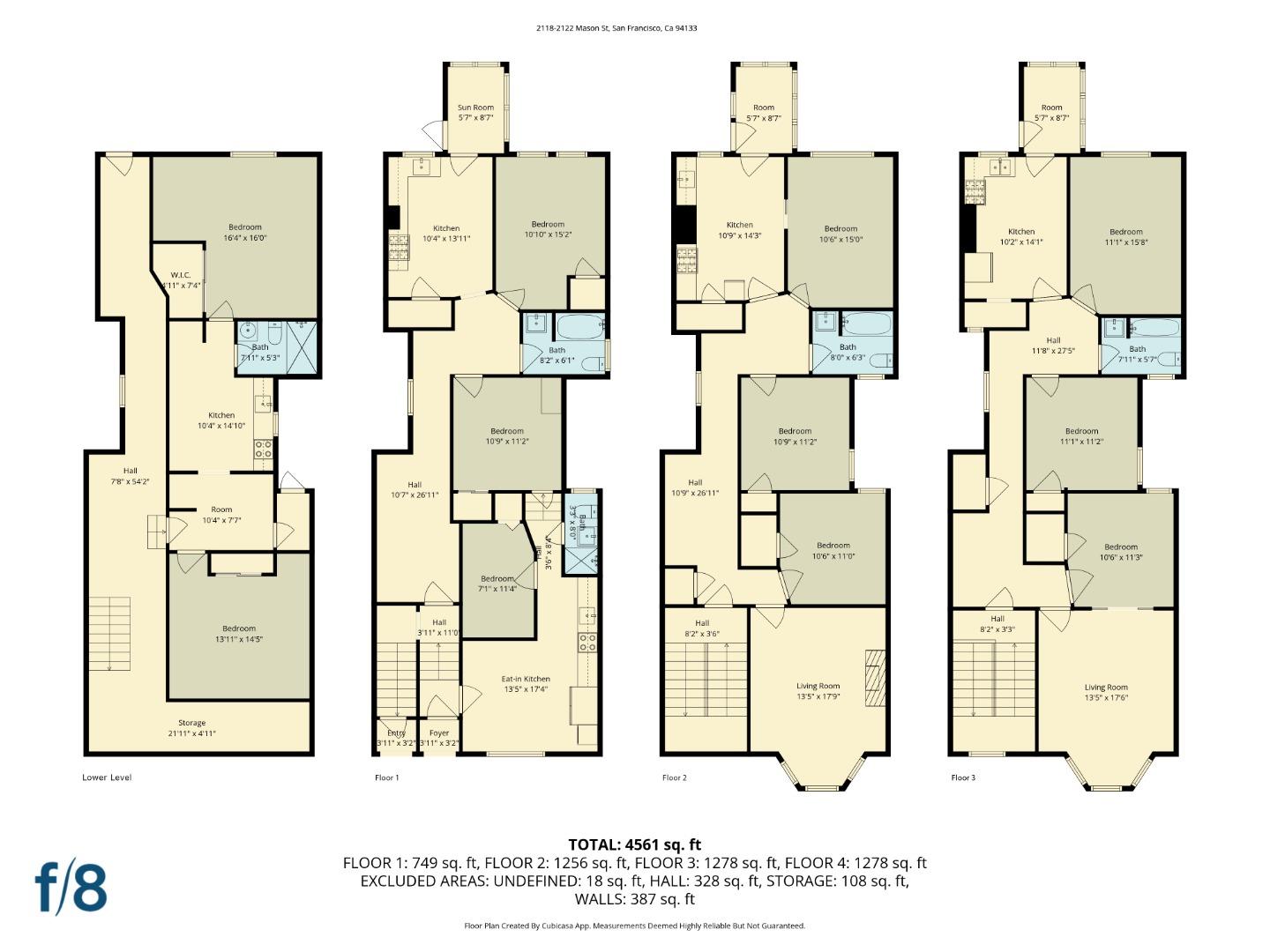 Detail Gallery Image 71 of 71 For 2118-2122 Mason St, San Francisco,  CA 94133 - – Beds | – Baths