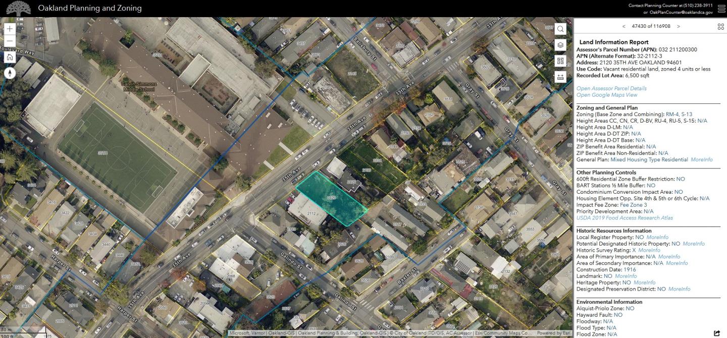 Detail Gallery Image 3 of 3 For 2120 35th Ave, Oakland,  CA 94601 - – Beds | – Baths