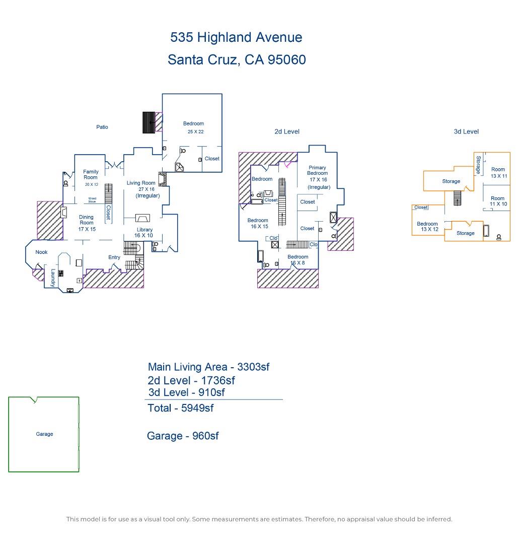 Detail Gallery Image 55 of 55 For 535 Highland Ave, Santa Cruz,  CA 95060 - 8 Beds | 5/1 Baths