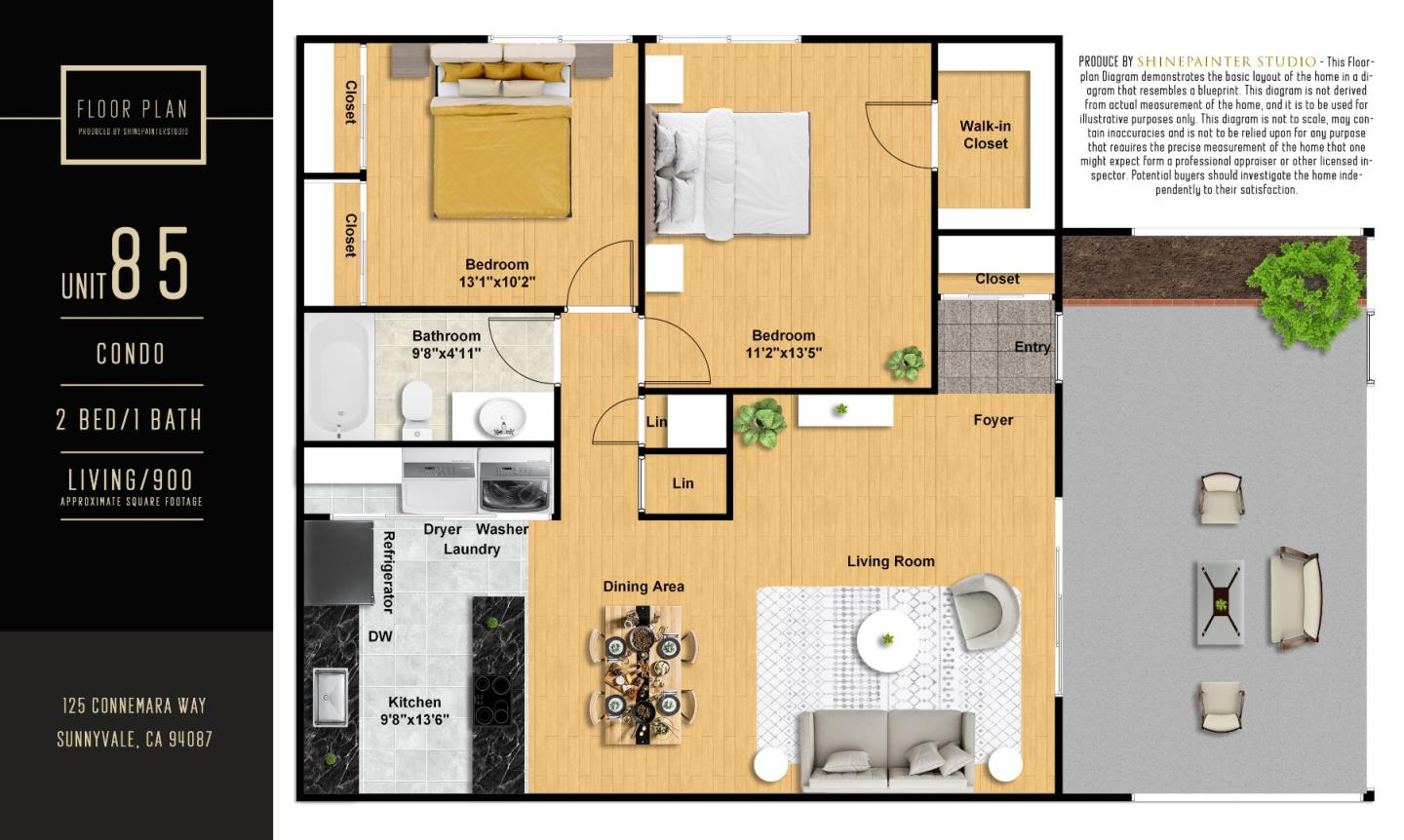 Detail Gallery Image 37 of 37 For 125 Connemara Way #85,  Sunnyvale,  CA 94087 - 2 Beds | 1 Baths