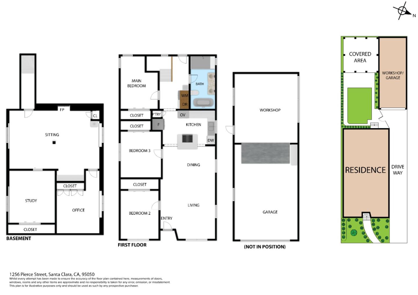 Detail Gallery Image 44 of 46 For 1256 Pierce St, Santa Clara,  CA 95050 - 3 Beds | 1 Baths