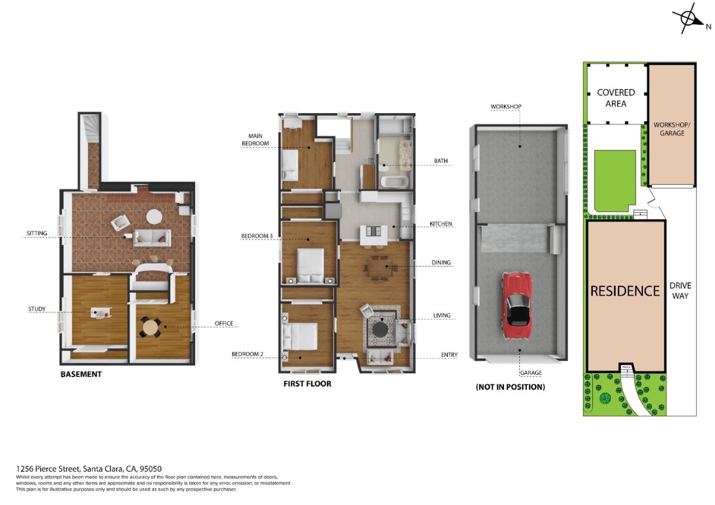 Detail Gallery Image 46 of 46 For 1256 Pierce St, Santa Clara,  CA 95050 - 3 Beds | 1 Baths