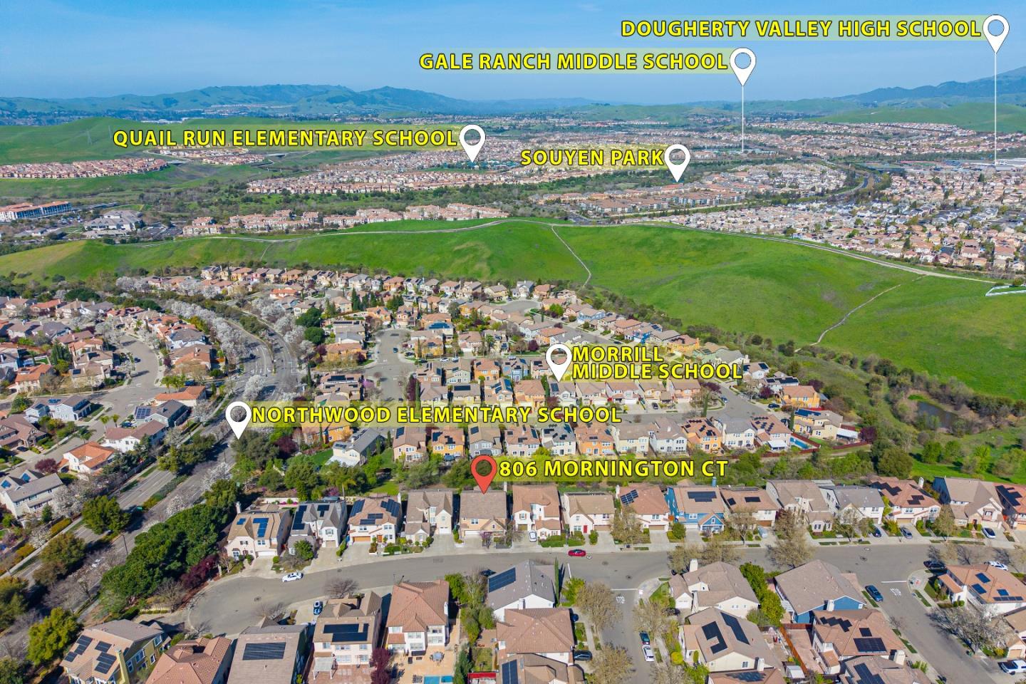 Detail Gallery Image 55 of 57 For 806 Mornington Ct, San Ramon,  CA 94582 - 4 Beds | 3/1 Baths