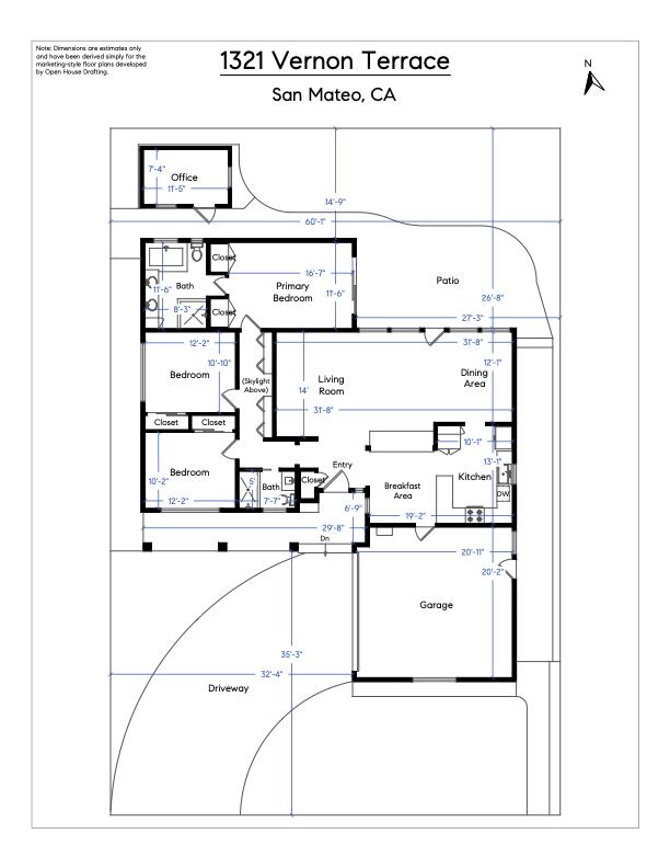 Detail Gallery Image 75 of 75 For 1321 Vernon Ter, San Mateo,  CA 94402 - 3 Beds | 2 Baths