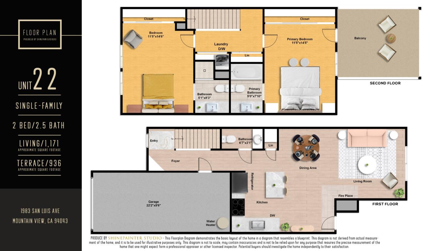 Detail Gallery Image 34 of 34 For 1983 San Luis Ave #22,  Mountain View,  CA 94043 - 2 Beds | 2/1 Baths