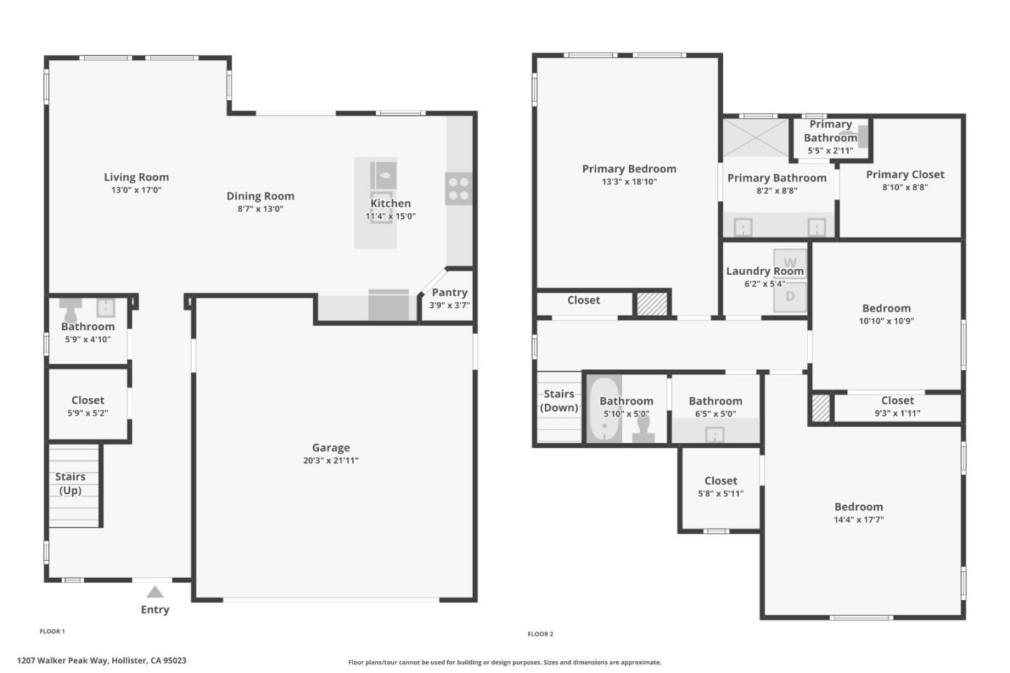 Detail Gallery Image 47 of 49 For 1207 Walker Peak Way, Hollister,  CA 95023 - 3 Beds | 2/1 Baths