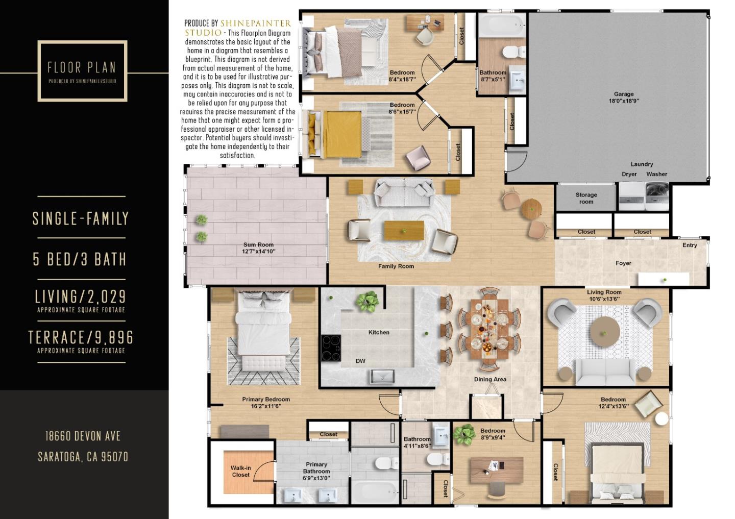 Detail Gallery Image 41 of 46 For 18660 Devon Ave, Saratoga,  CA 95070 - 5 Beds | 3 Baths