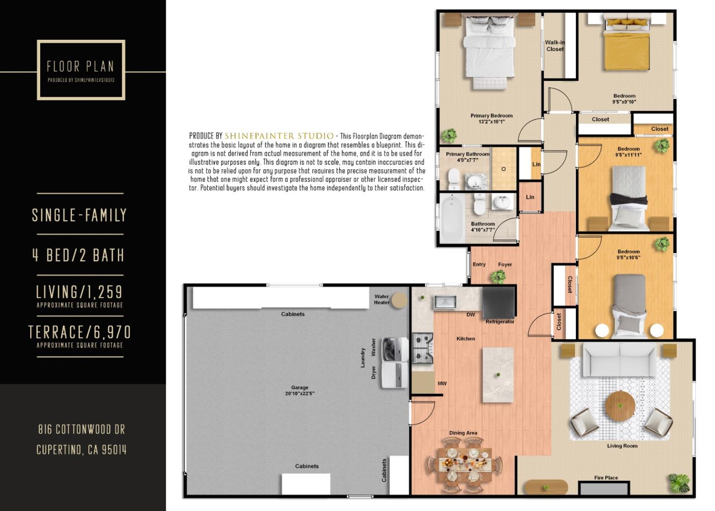 Detail Gallery Image 46 of 46 For 816 Cottonwood Dr, Cupertino,  CA 95014 - 4 Beds | 2 Baths
