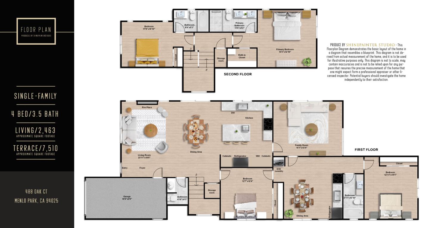 Detail Gallery Image 69 of 69 For 488 Oak Ct, Menlo Park,  CA 94025 - 4 Beds | 3/1 Baths