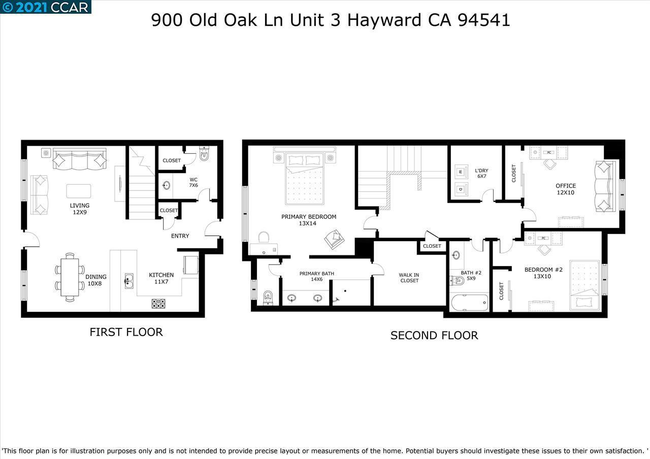 Detail Gallery Image 29 of 38 For 900 Old Oak Ln #3,  Hayward,  CA 94541 - 3 Beds | 2/1 Baths