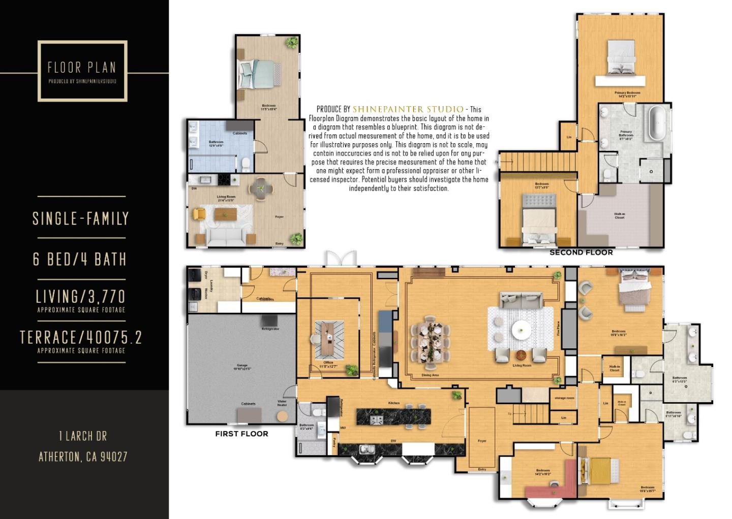 Detail Gallery Image 71 of 71 For 1 Larch Dr, Atherton,  CA 94027 - 5 Beds | 4 Baths