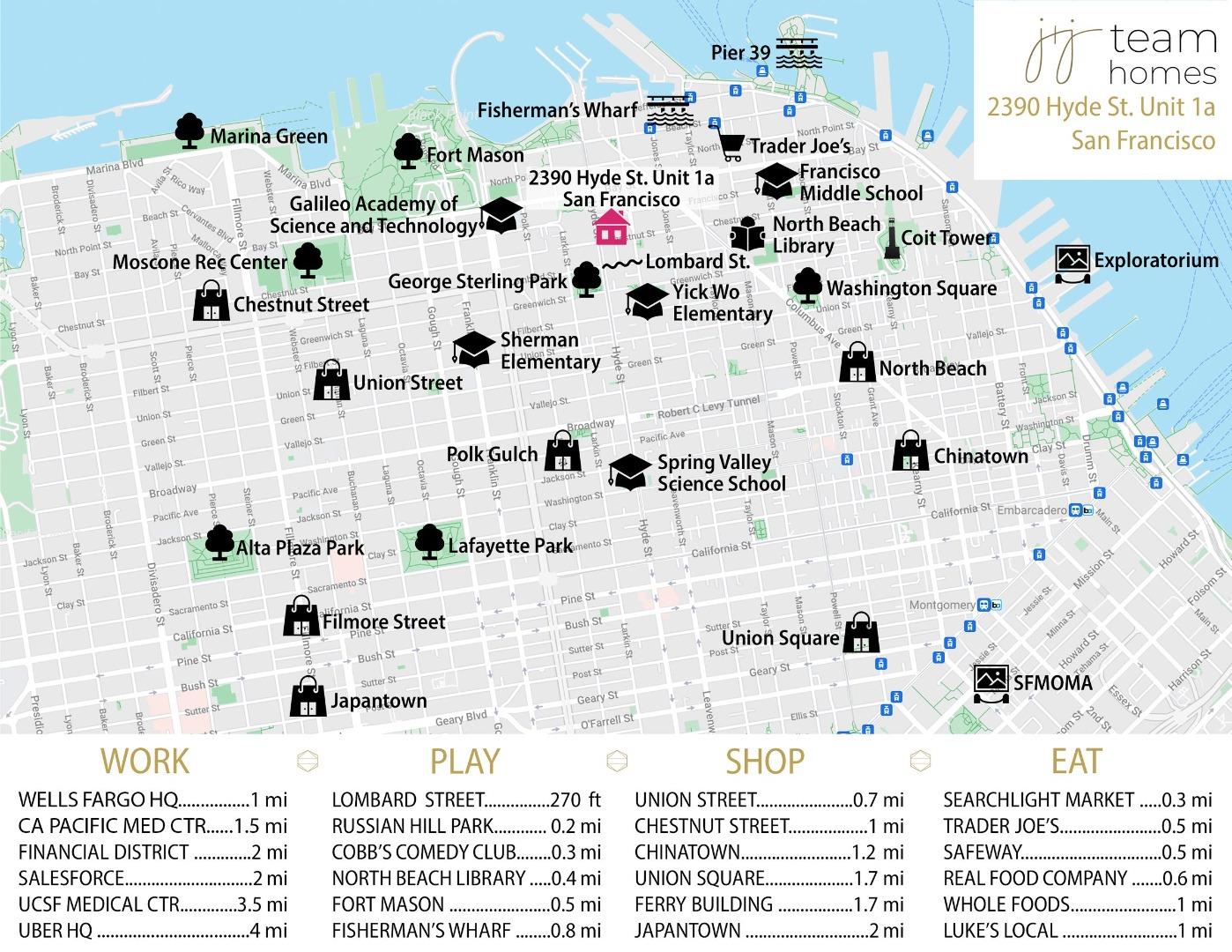 Detail Gallery Image 53 of 53 For 2390 Hyde St 1a,  San Francisco,  CA 94109 - 3 Beds | 2 Baths