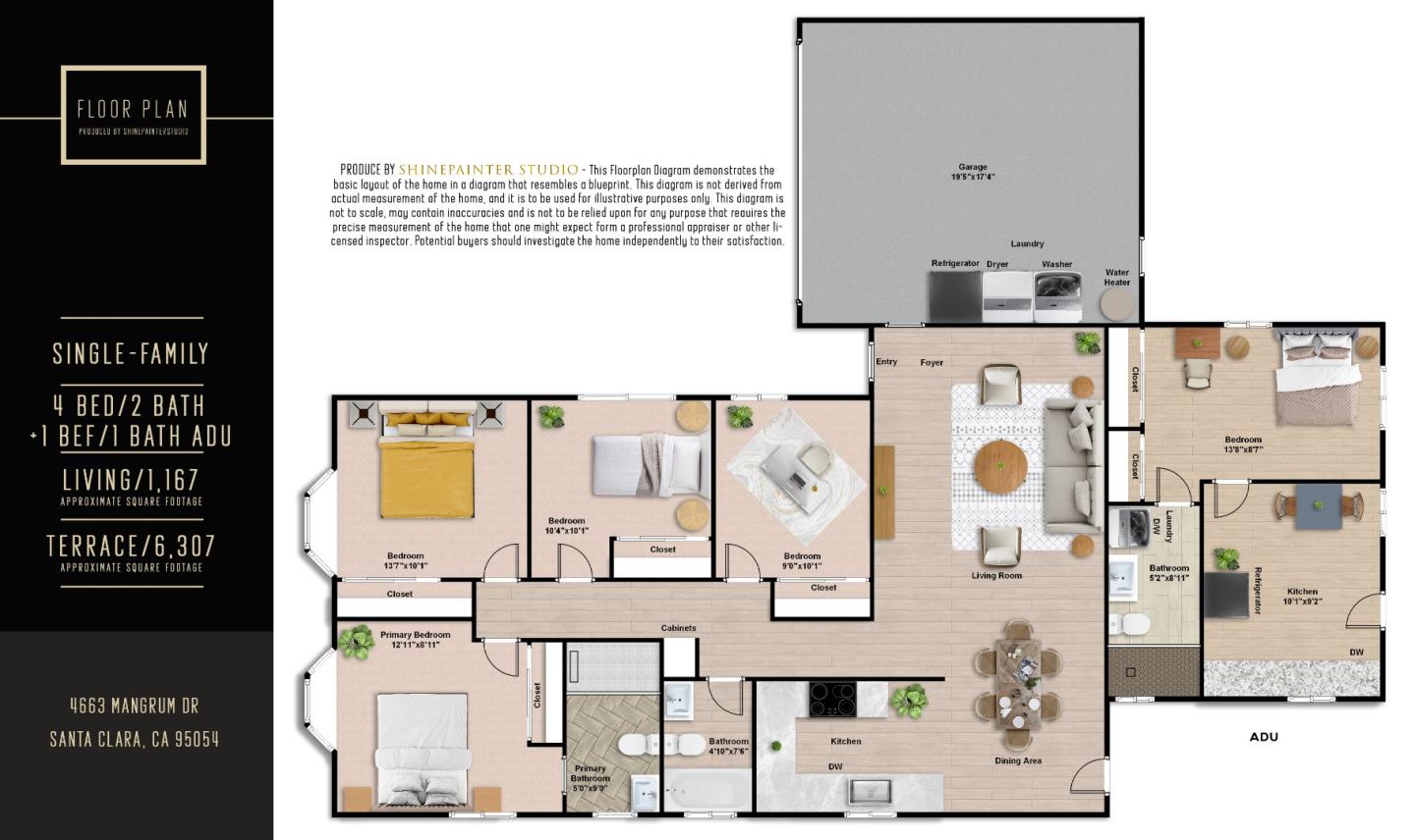 Detail Gallery Image 61 of 61 For 4663 Mangrum Dr, Santa Clara,  CA 95054 - 5 Beds | 3 Baths