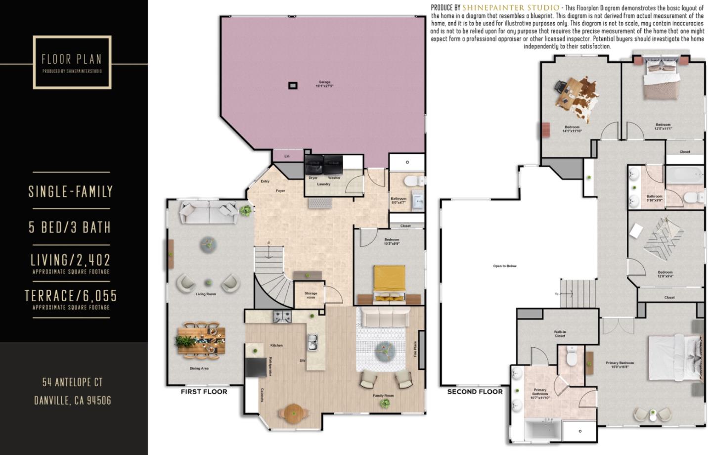 Detail Gallery Image 2 of 72 For 54 Antelope Ct, Danville,  CA 94506 - 5 Beds | 3 Baths