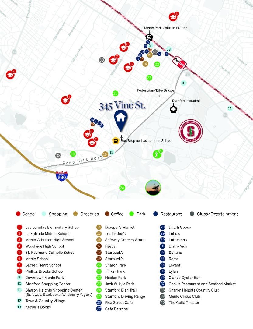 Detail Gallery Image 55 of 55 For 345 Vine St, Menlo Park,  CA 94025 - 5 Beds | 4/1 Baths