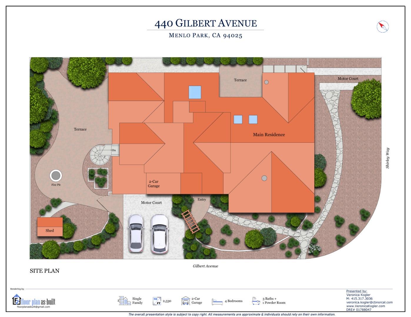 Detail Gallery Image 62 of 62 For 440 Gilbert Ave, Menlo Park,  CA 94025 - 4 Beds | 3/1 Baths