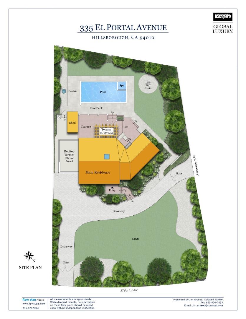 Detail Gallery Image 86 of 86 For 335 El Portal Ave, Hillsborough,  CA 94010 - 5 Beds | 3/1 Baths