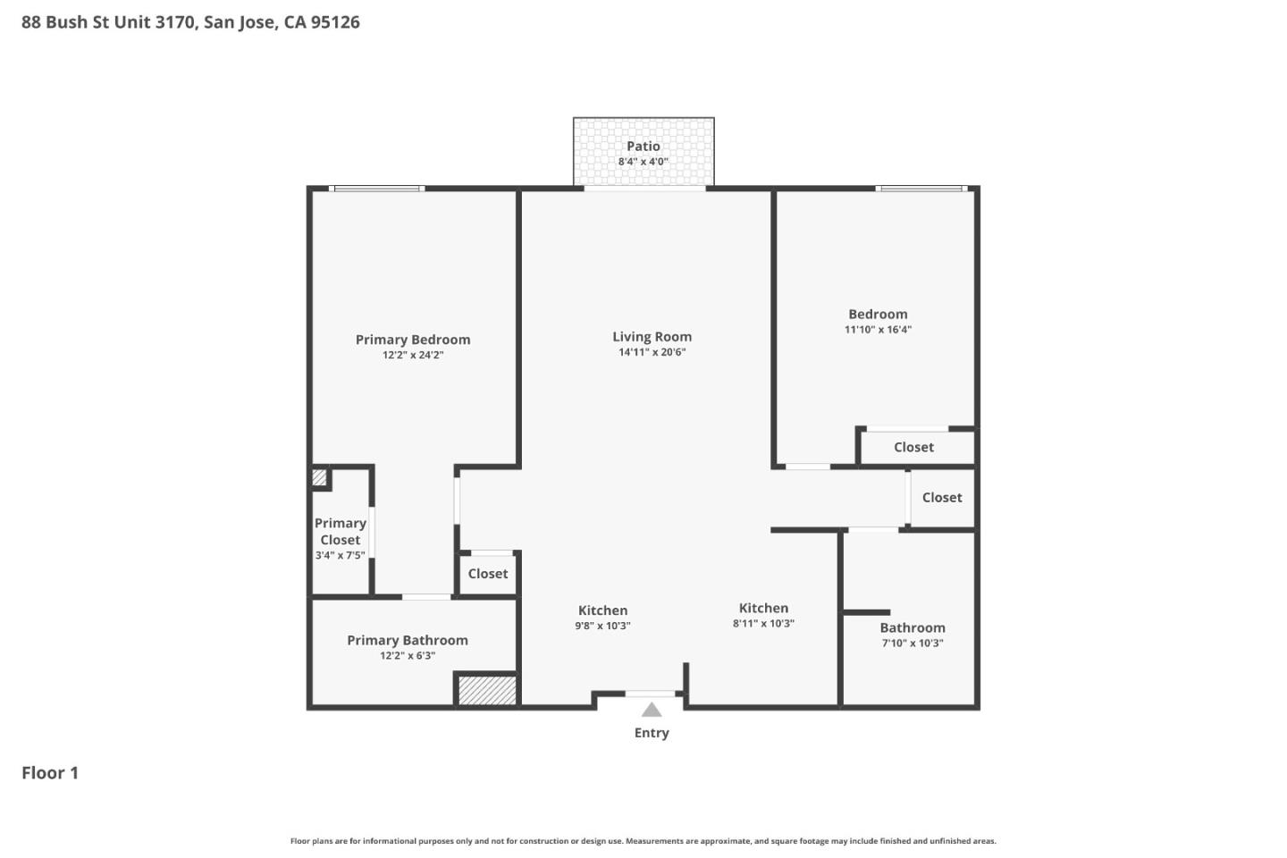 Detail Gallery Image 40 of 40 For 88 Bush St #3170,  San Jose,  CA 95126 - 2 Beds | 2 Baths