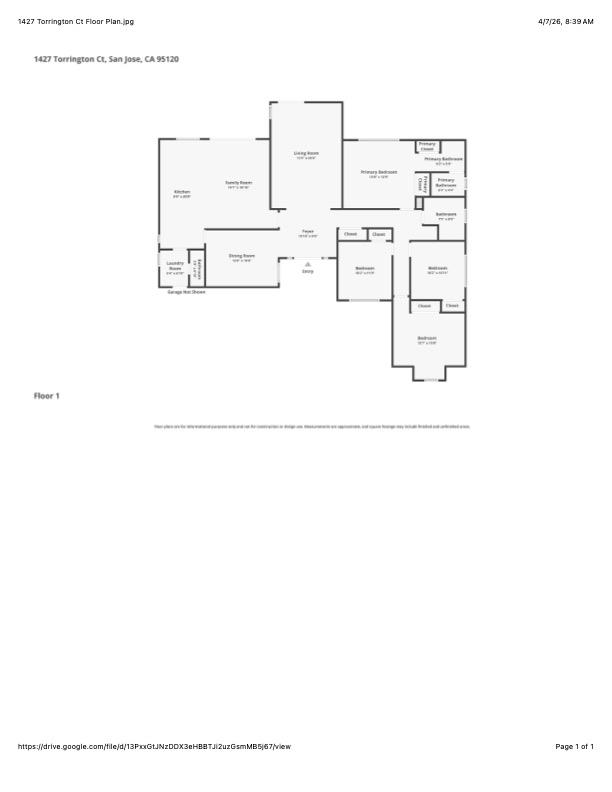 Detail Gallery Image 50 of 50 For 1427 Torrington Ct, San Jose,  CA 95120 - 4 Beds | 2/1 Baths