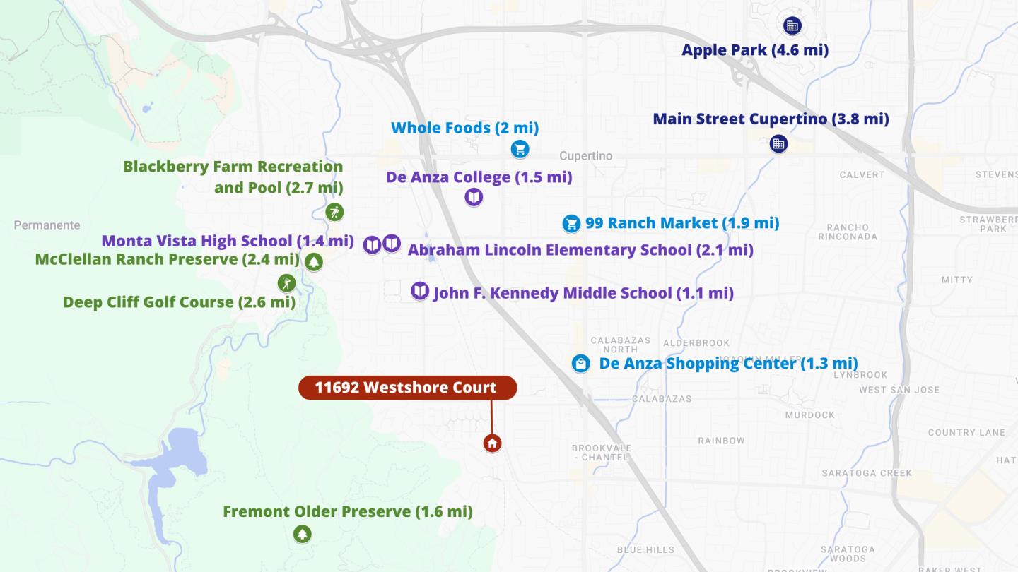 Detail Gallery Image 55 of 55 For 11692 Westshore Ct, Cupertino,  CA 95014 - 4 Beds | 3 Baths