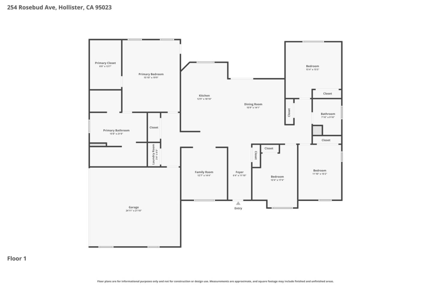 Detail Gallery Image 49 of 49 For 254 Rosebud Ave, Hollister,  CA 95023 - 4 Beds | 2 Baths