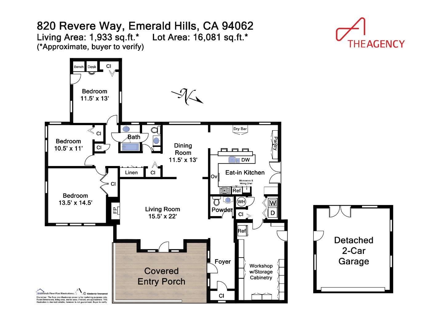 Detail Gallery Image 37 of 37 For 820 Revere Way, Redwood City,  CA 94062 - 3 Beds | 1/1 Baths